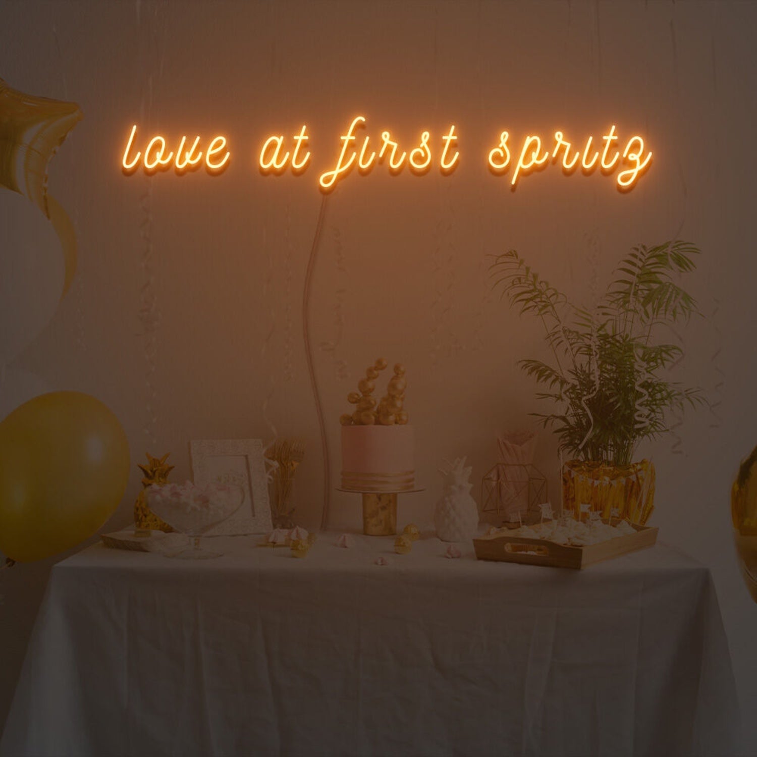 Love At First Spritz Neon Sign For Celebratory And Fun Spaces | Shineneon