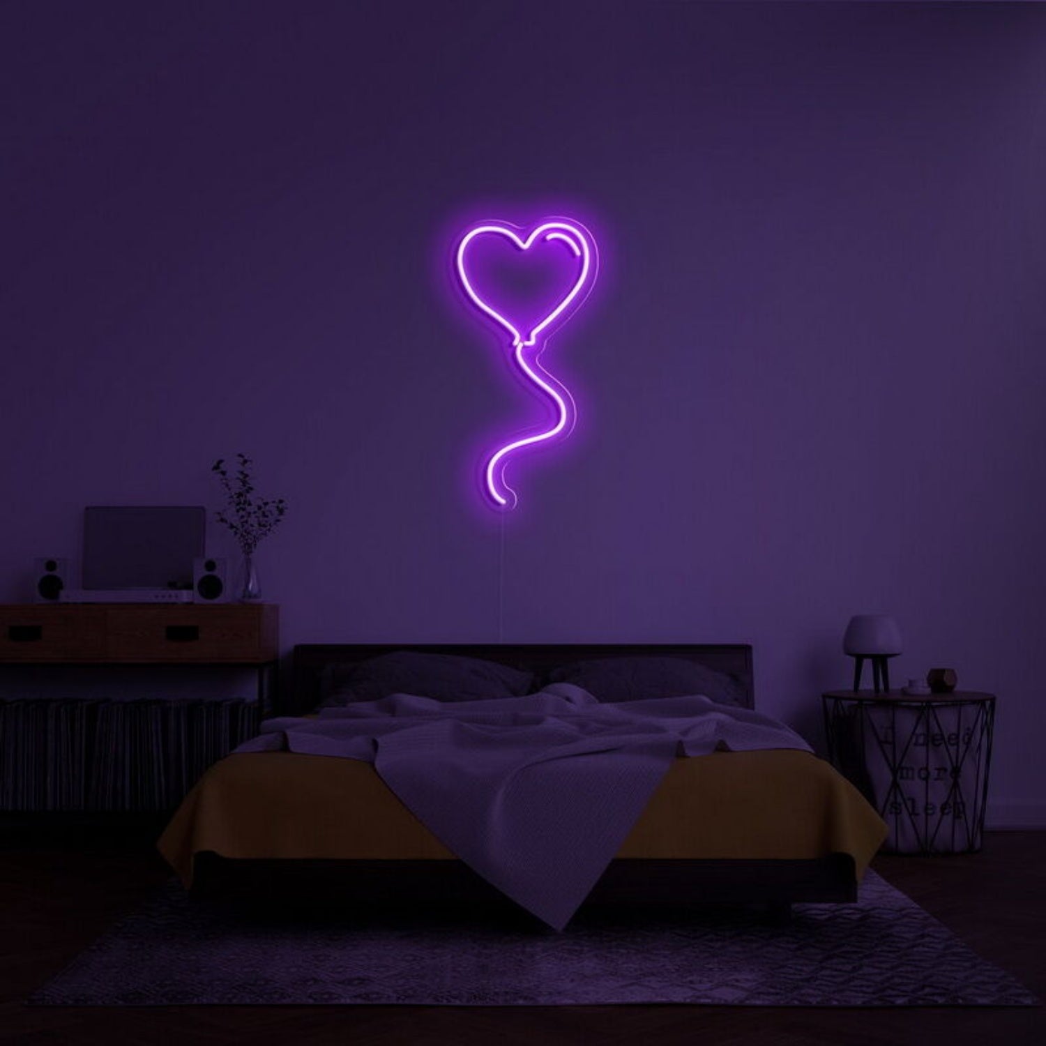 Love Balloon Neon Sign For Playful Romantic Decor | Shineneon