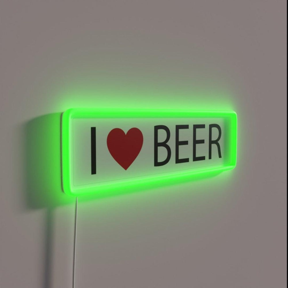 Love Beer Rgb Led Neon Sign - LED neon sign close-up detail