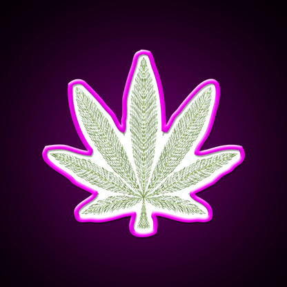 Love Bob Marley Hemp Inspired Green Leaf Led Neon Sign Rgb Color - Shineneon