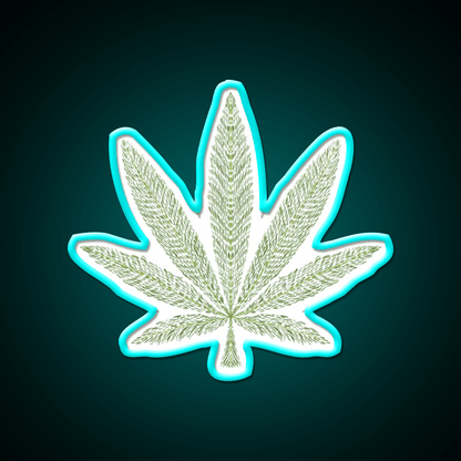 Love Bob Marley Hemp Inspired Green Leaf Led Neon Sign Rgb Color - Shineneon