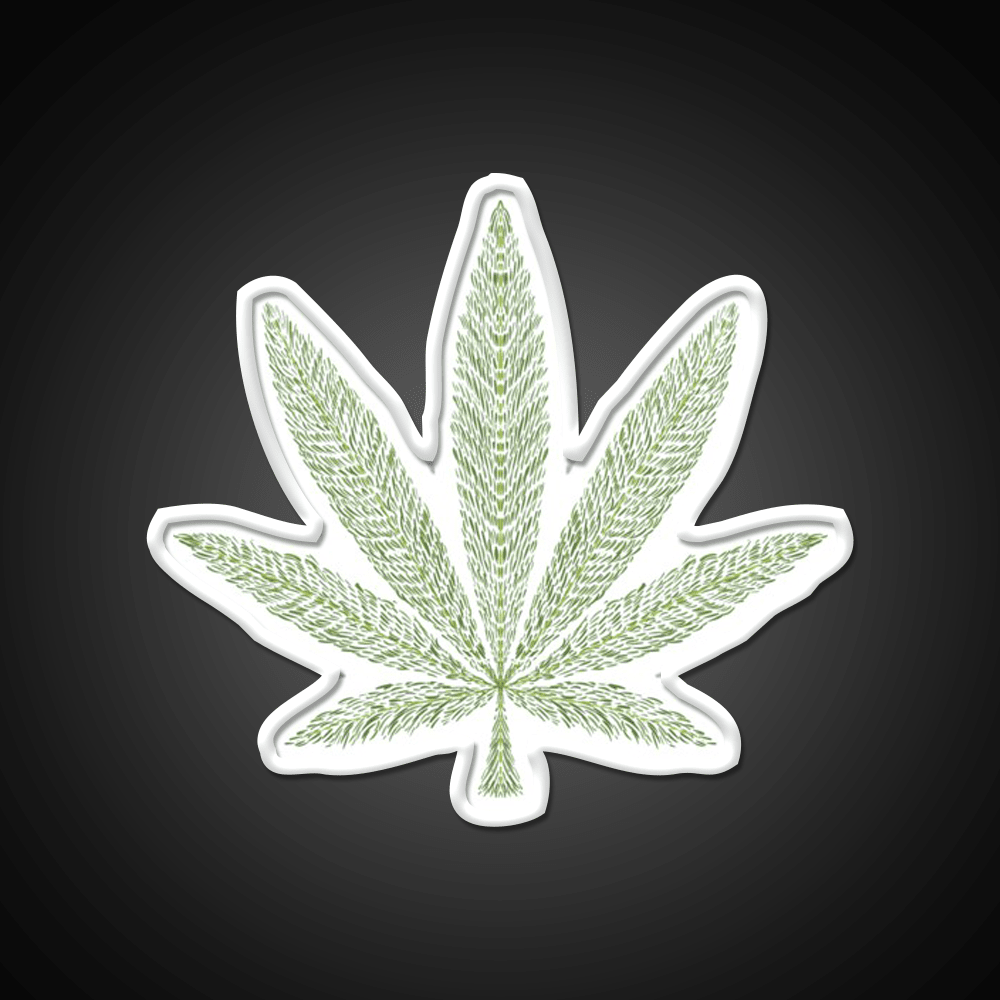 Love Bob Marley Hemp Inspired Green Leaf Led Neon Sign Rgb Color - Shineneon