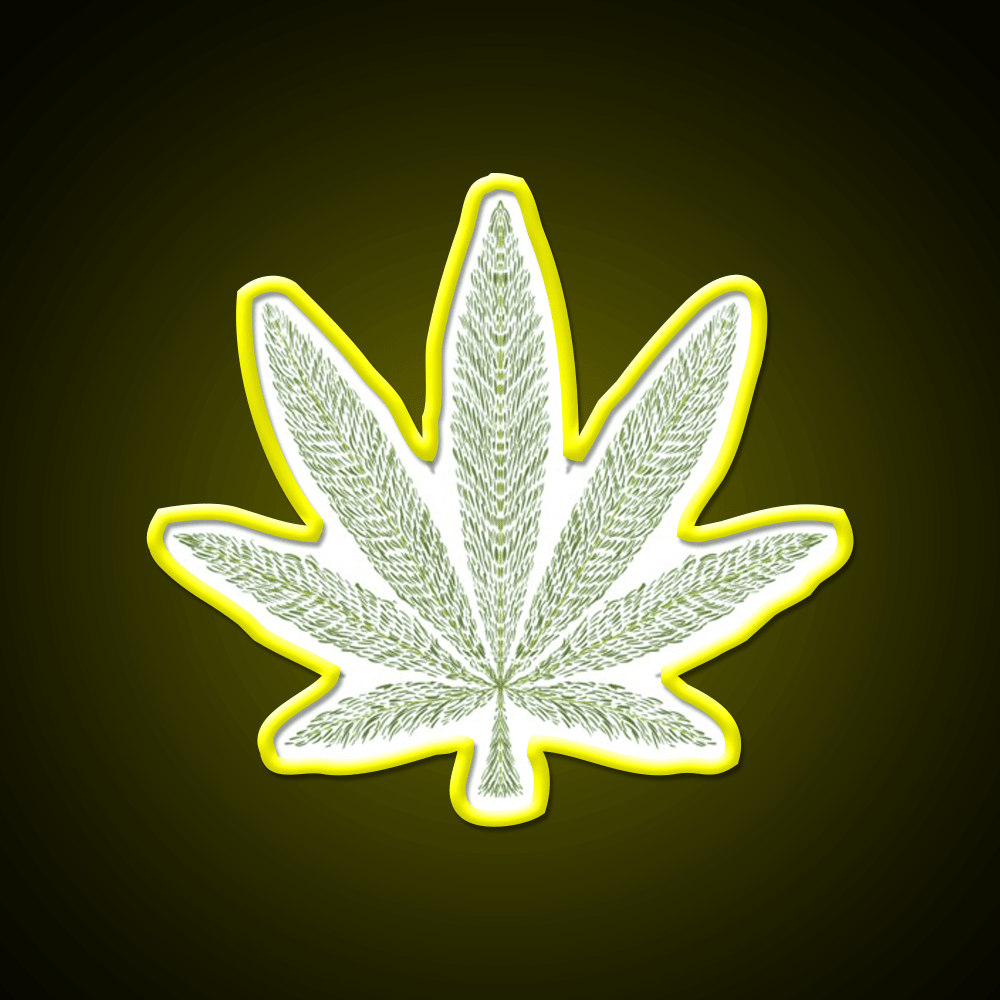Love Bob Marley Hemp Inspired Green Leaf Led Neon Sign Rgb Color - Shineneon