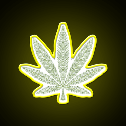 Love Bob Marley Hemp Inspired Green Leaf Led Neon Sign Rgb Color - Shineneon