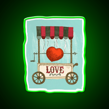 Love Booth Fast Food Led Neon Sign For Burger Place Rgb Color - Shineneon