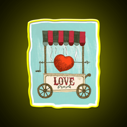 Love Booth Fast Food Led Neon Sign For Burger Place Rgb Color - Shineneon