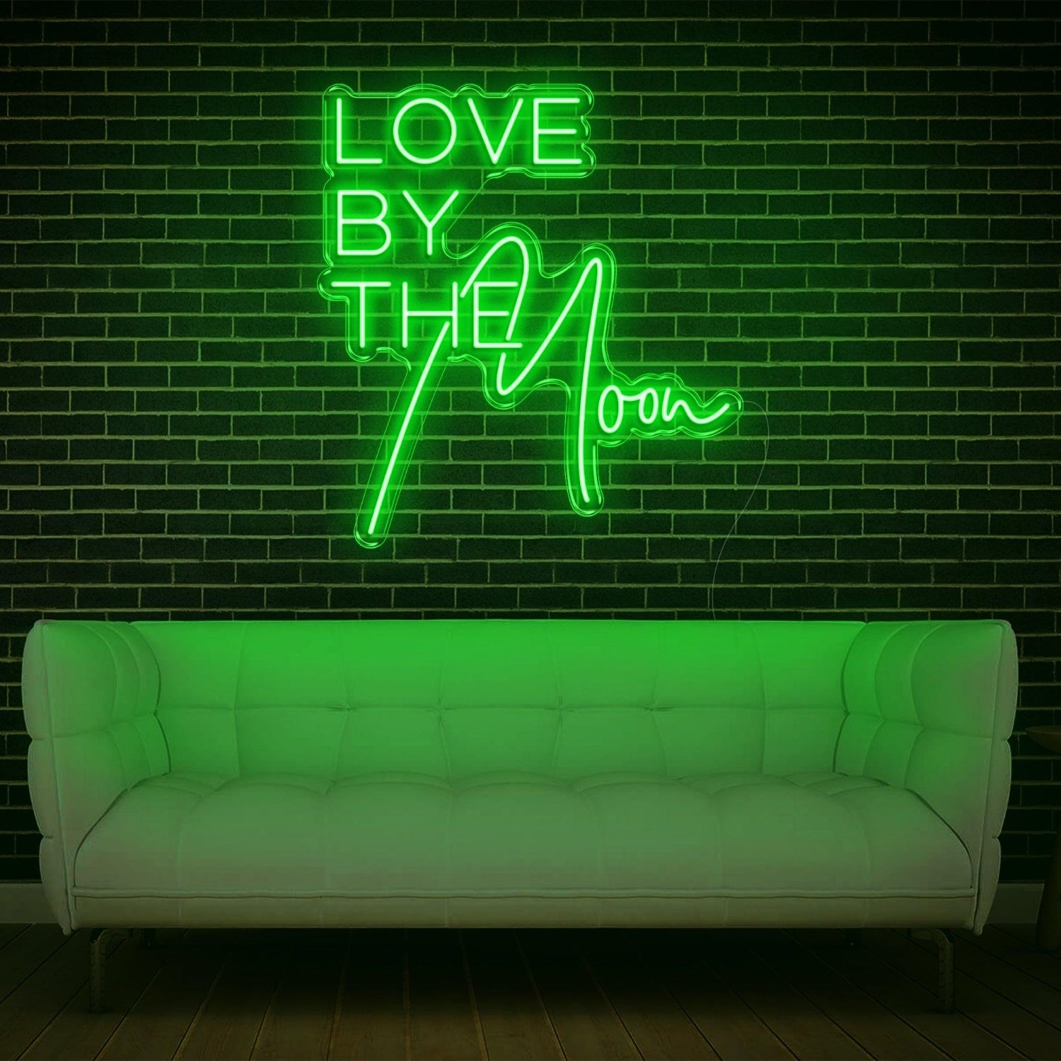 Love By The Moon Led Neon Sign For Romantic Indoor Decor | Shineneon