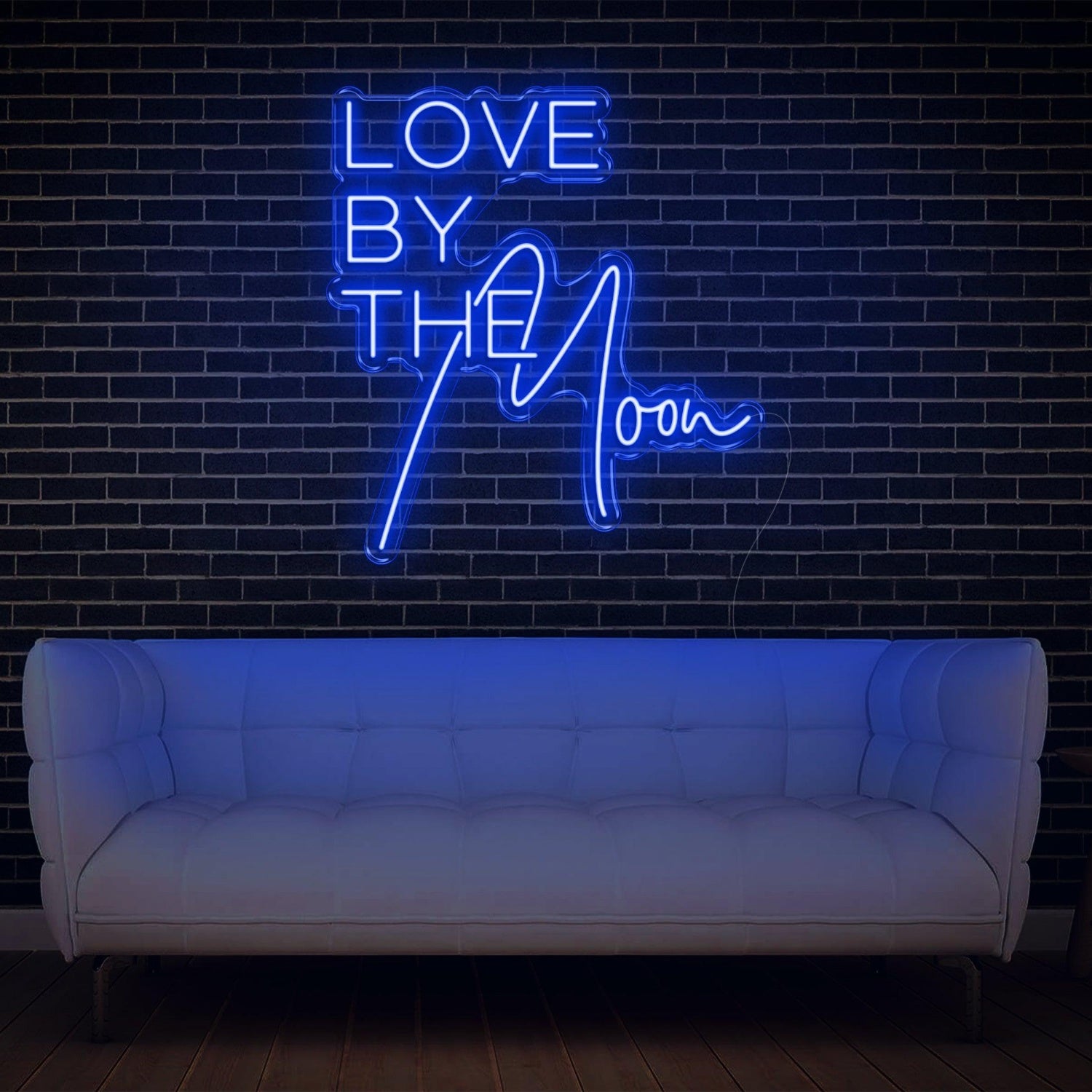 Love By The Moon Led Neon Sign For Romantic Indoor Decor | Shineneon