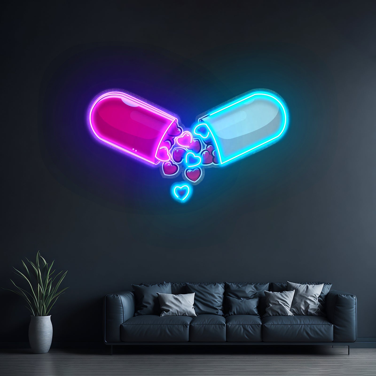 Love Capsule Cartoon Led Neon Sign Light Custom Led Signs - Shineneon