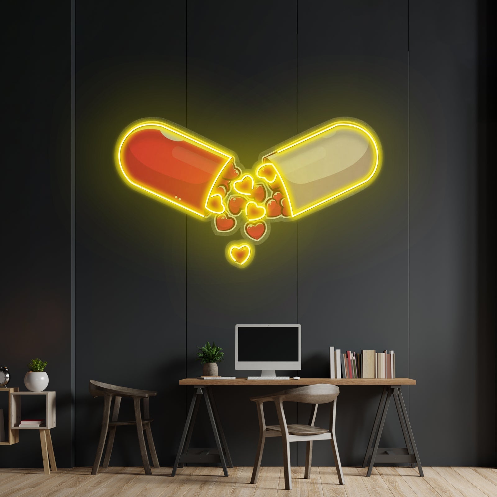 Love Capsule Cartoon Led Neon Sign Light Custom Led Signs - Shineneon