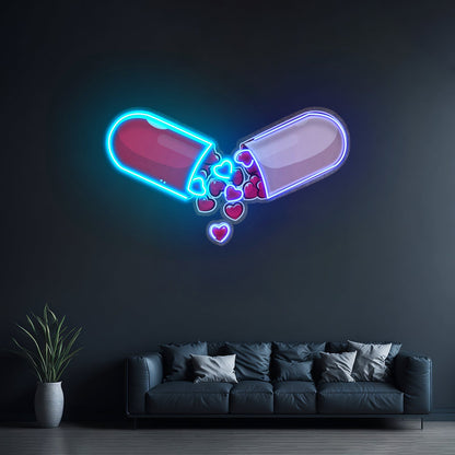 Love Capsule Cartoon Led Neon Sign Light Custom Led Signs - Shineneon