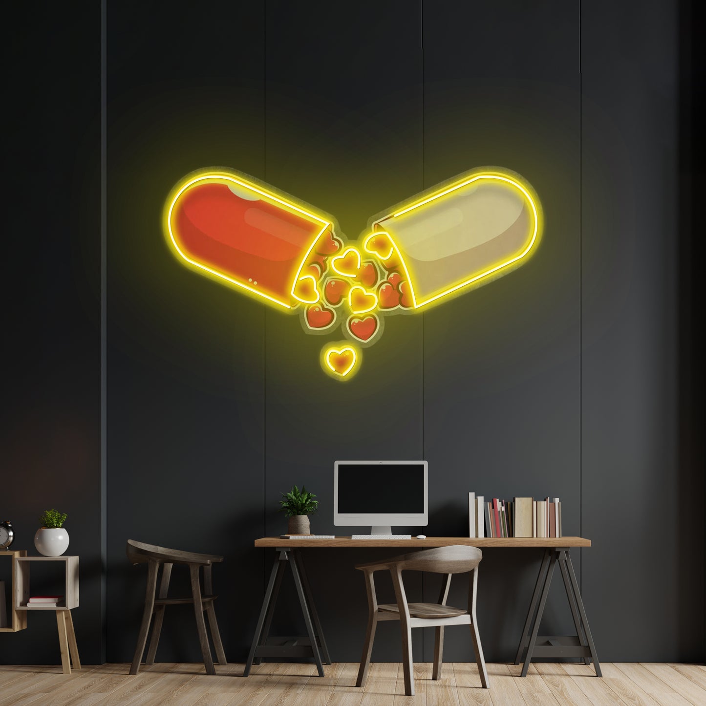 Love Capsule Cartoon Led Neon Sign Light Custom Led Signs