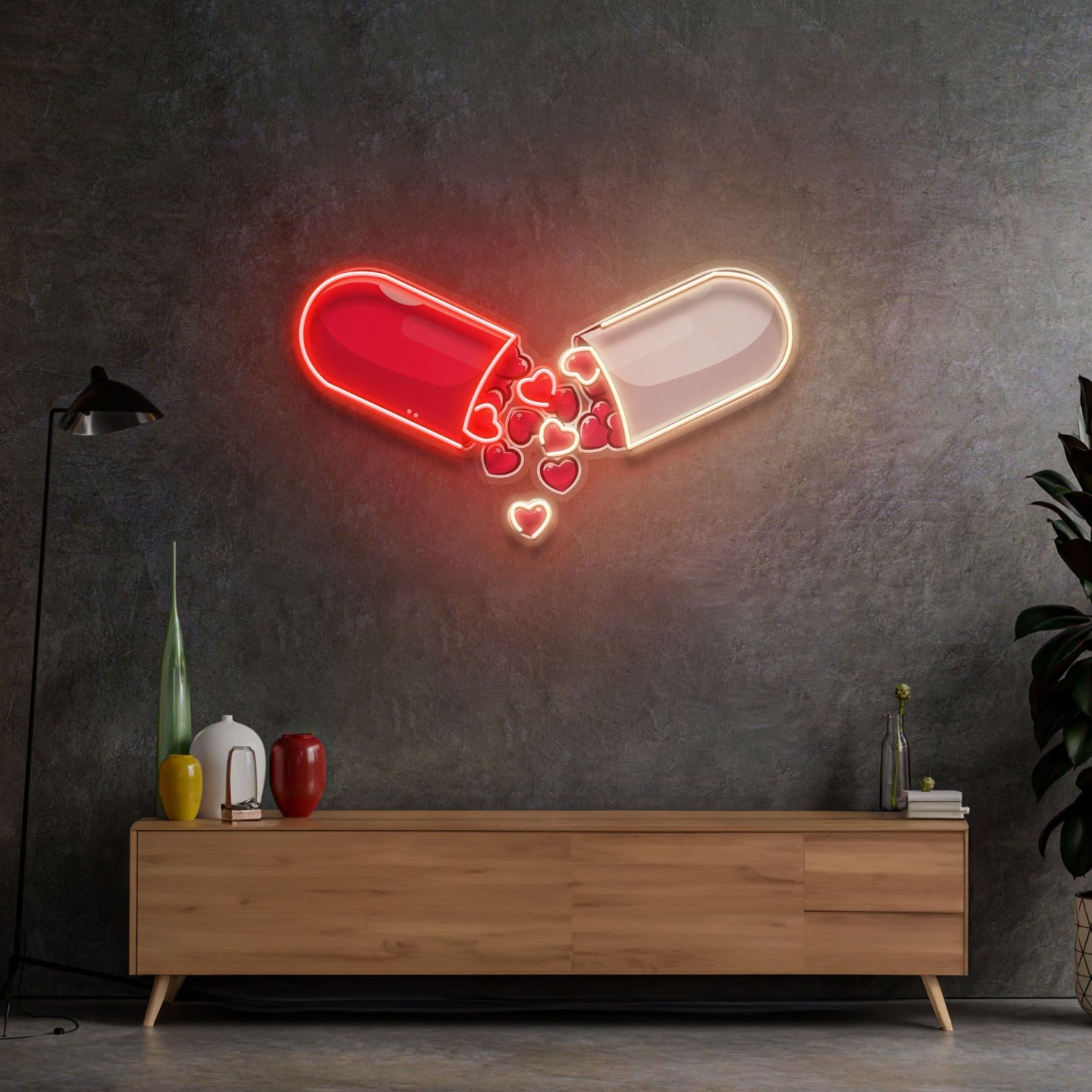 Love Capsule Cartoon Led Neon Sign Light Pop Art | Shineneon