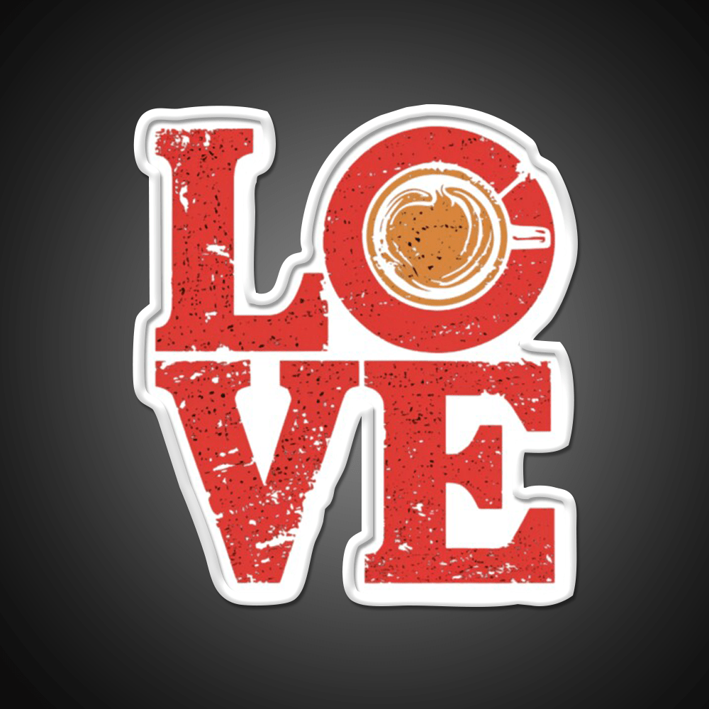 Love Coffee Cafe Led Neon Sign Espresso Bar Art Rgb Color - Shineneon