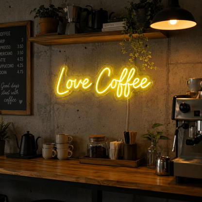 Love Coffee LED Neon Sign - Shineneon