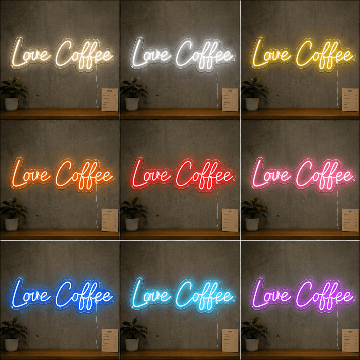Love Coffee LED Neon Sign - Shineneon