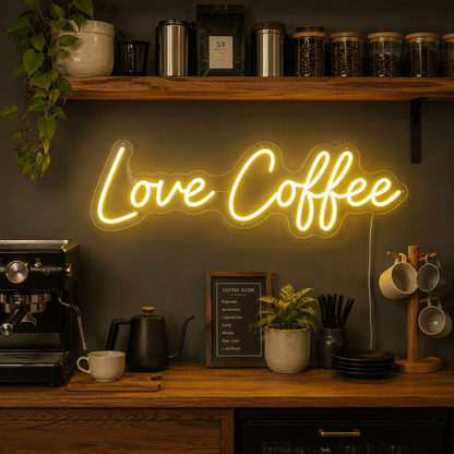 Love Coffee LED Neon Sign - Shineneon