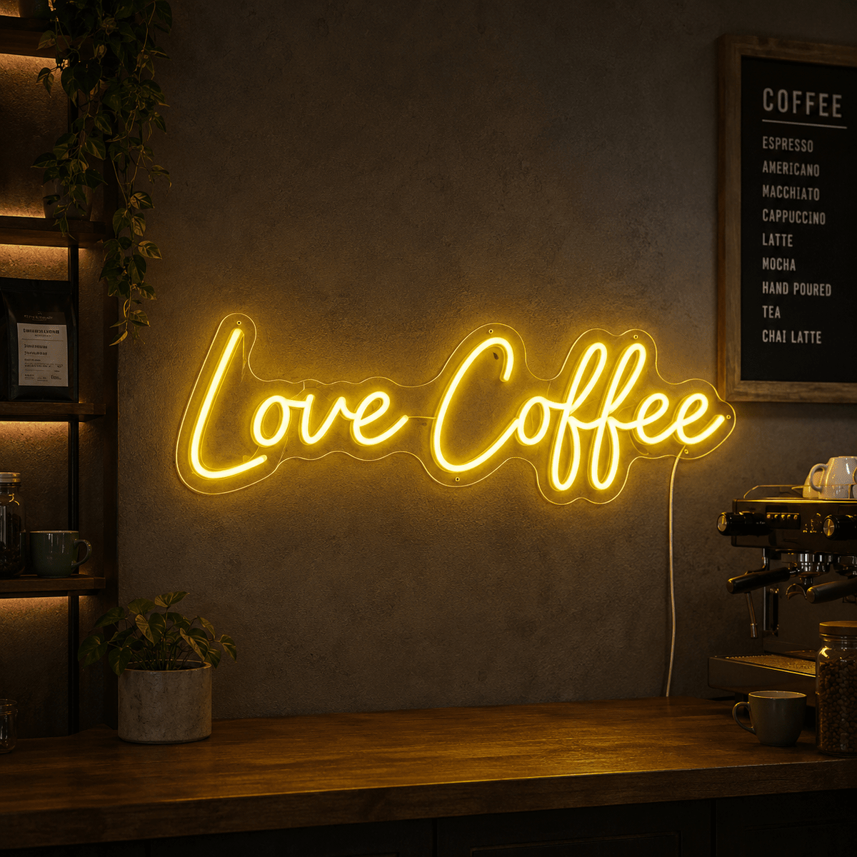 Love Coffee LED Neon Sign - Shineneon