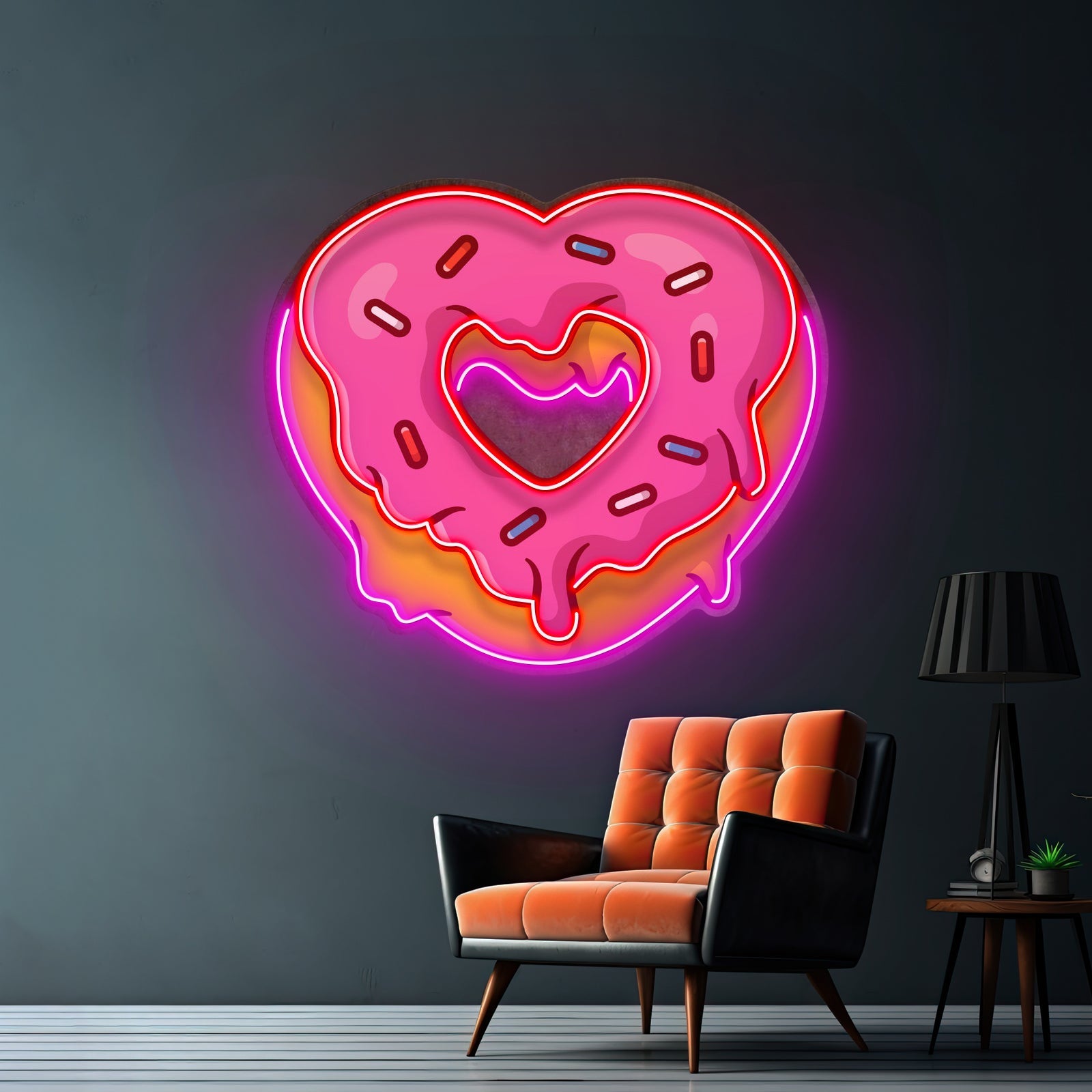 Love Doughnut Cream Led Neon Sign Light Custom Led Signs - Shineneon