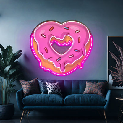 Love Doughnut Cream Led Neon Sign Light Custom Led Signs - Shineneon