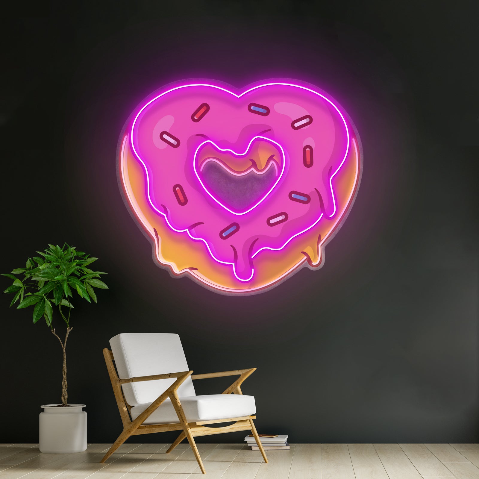 Love Neon Sign Wedding Sign Valentines Neon Heart Sign