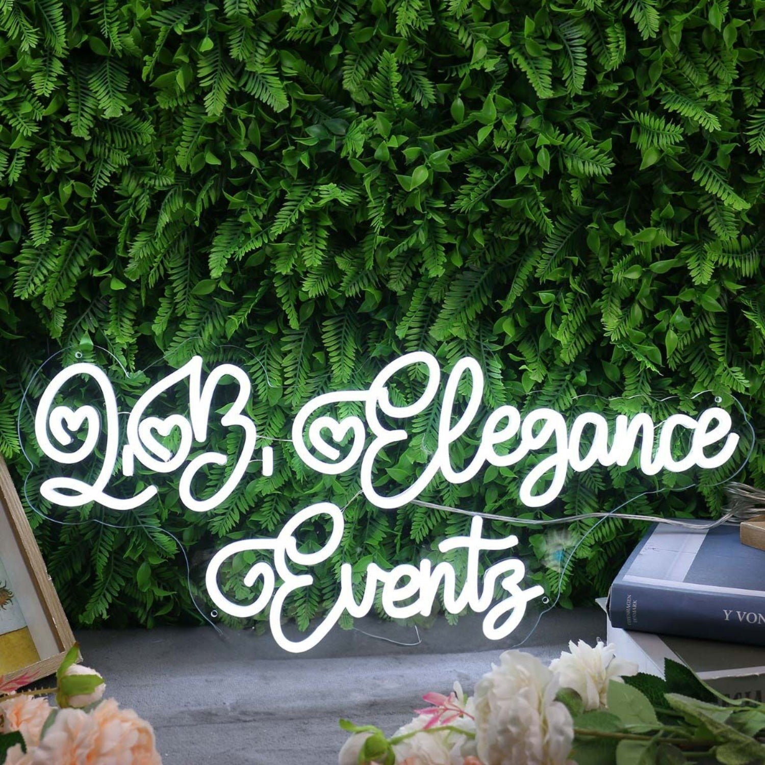 Love Elegance Events White Led Neon Sign - Shineneon