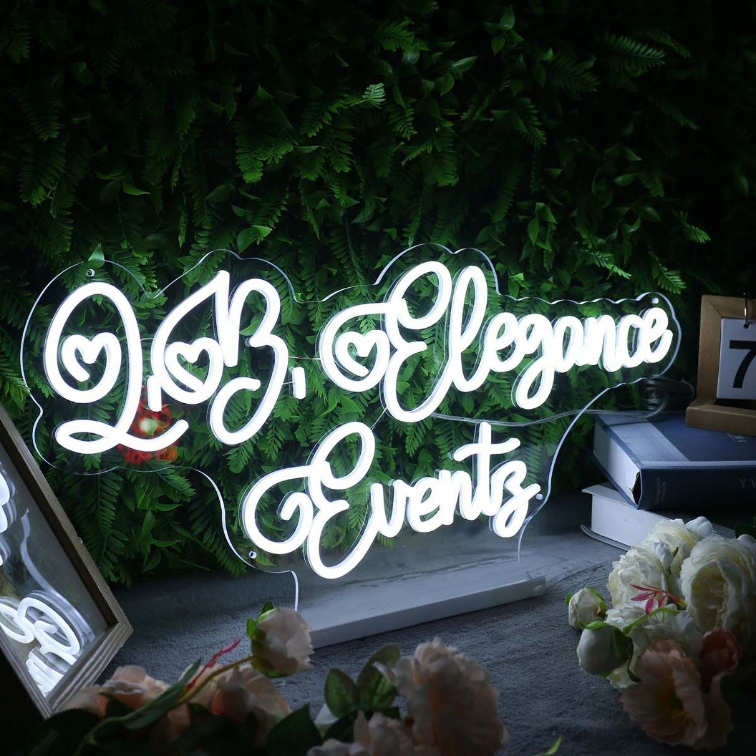 Love Elegance Events White Led Neon Sign - Shineneon