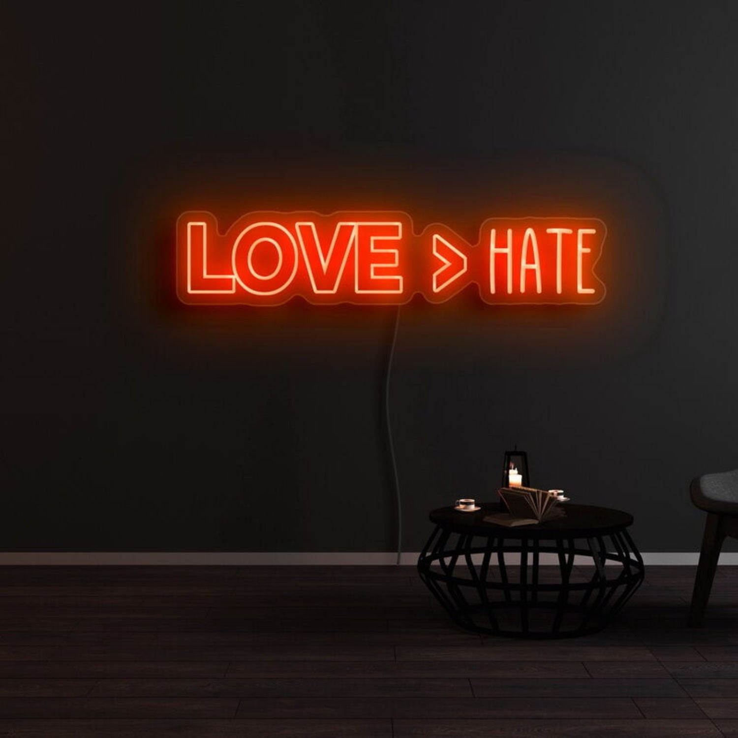 Love Hate Led Neon Sign | Shineneon