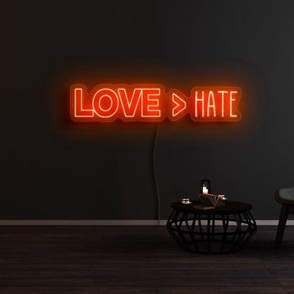 Love Hate Led Neon Sign | Shineneon