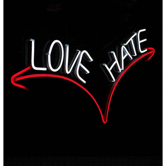 Love Hate Live Young Led Sign Business Neon Sign