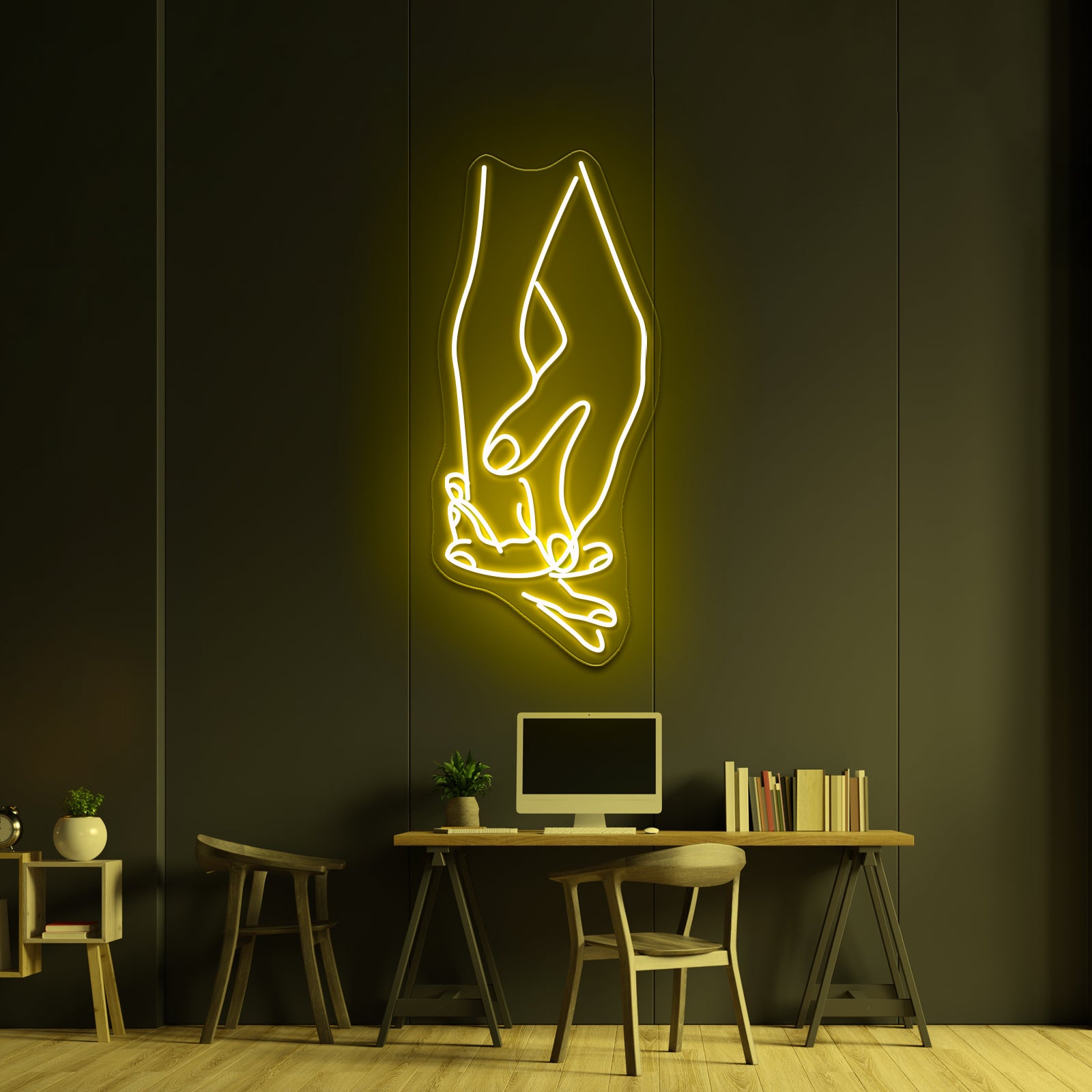 Love Heart Hands Art Print Home Decor Art Wall Artwork Neon Signs | Shineneon