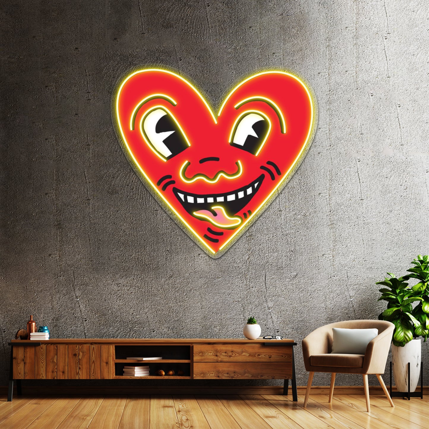 Love Heart Wall Artwork Neon Signs