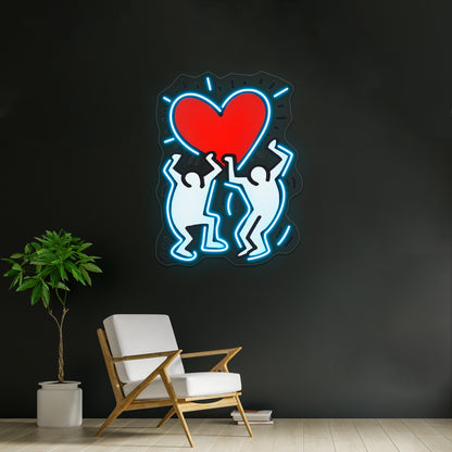 Love Hering Happy Wall Artwork Neon Signs