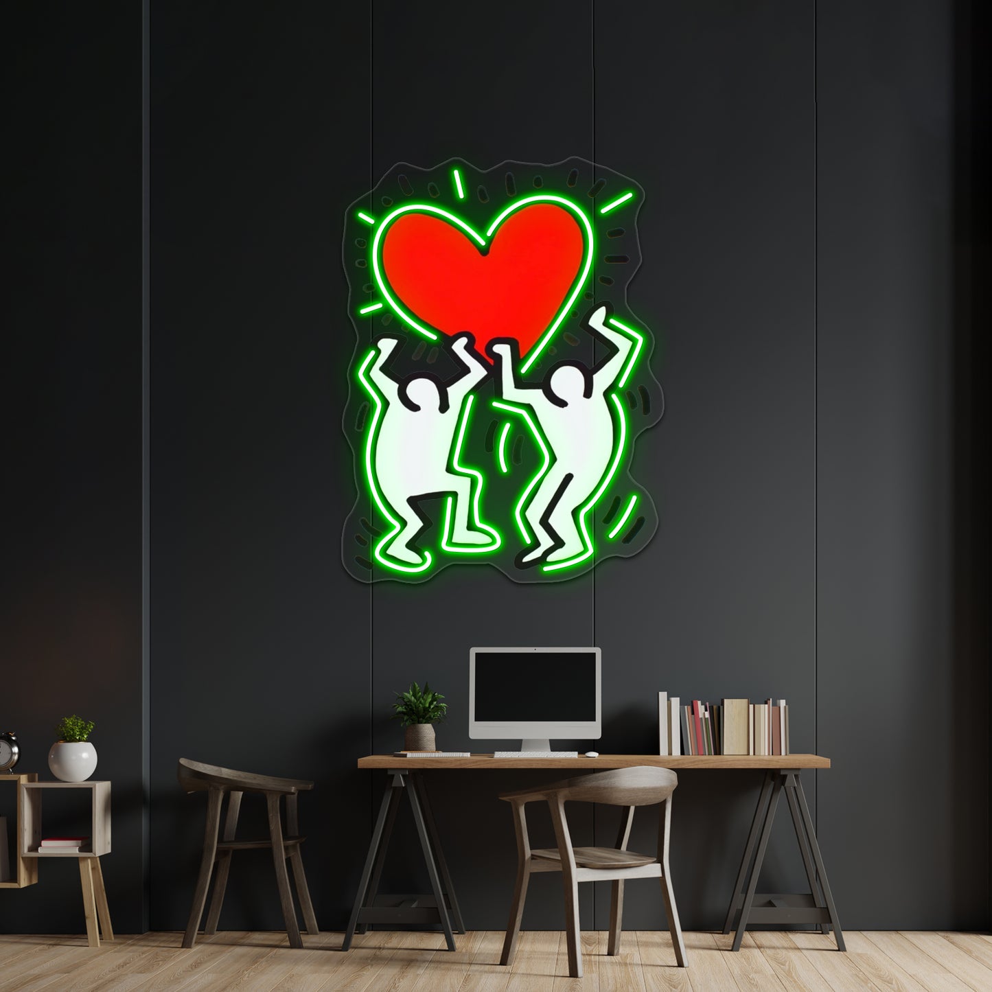 Love Hering Happy Wall Artwork Neon Signs