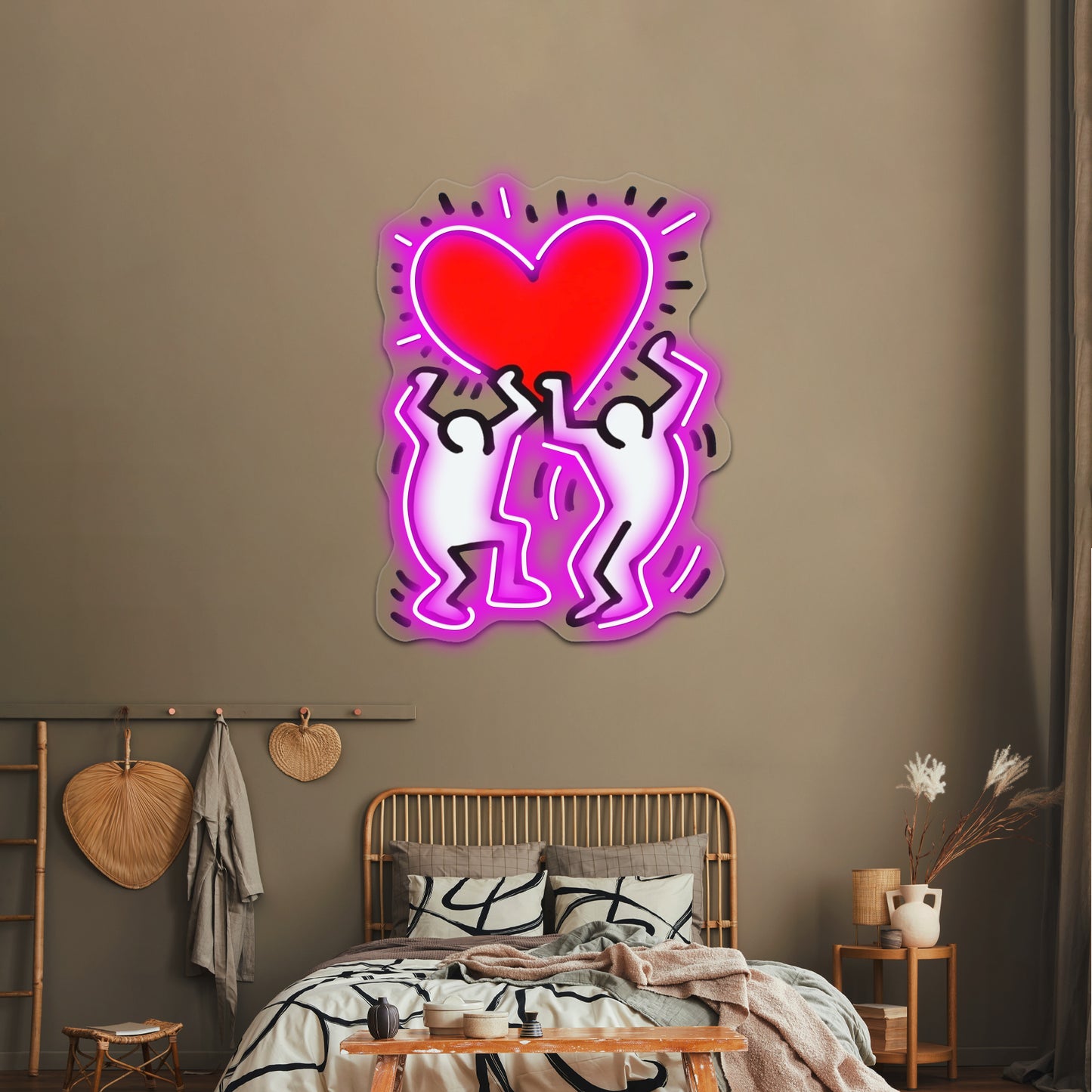 Love Hering Happy Wall Artwork Neon Signs