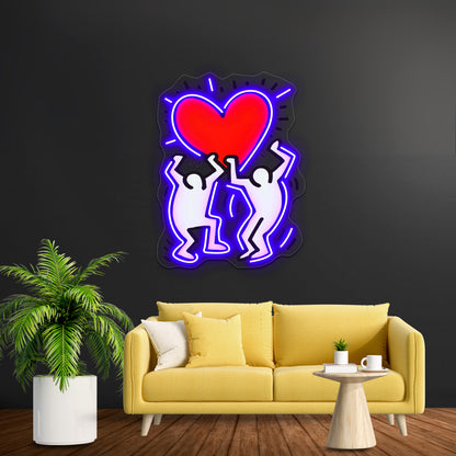 Love Hering Happy Wall Artwork Neon Signs