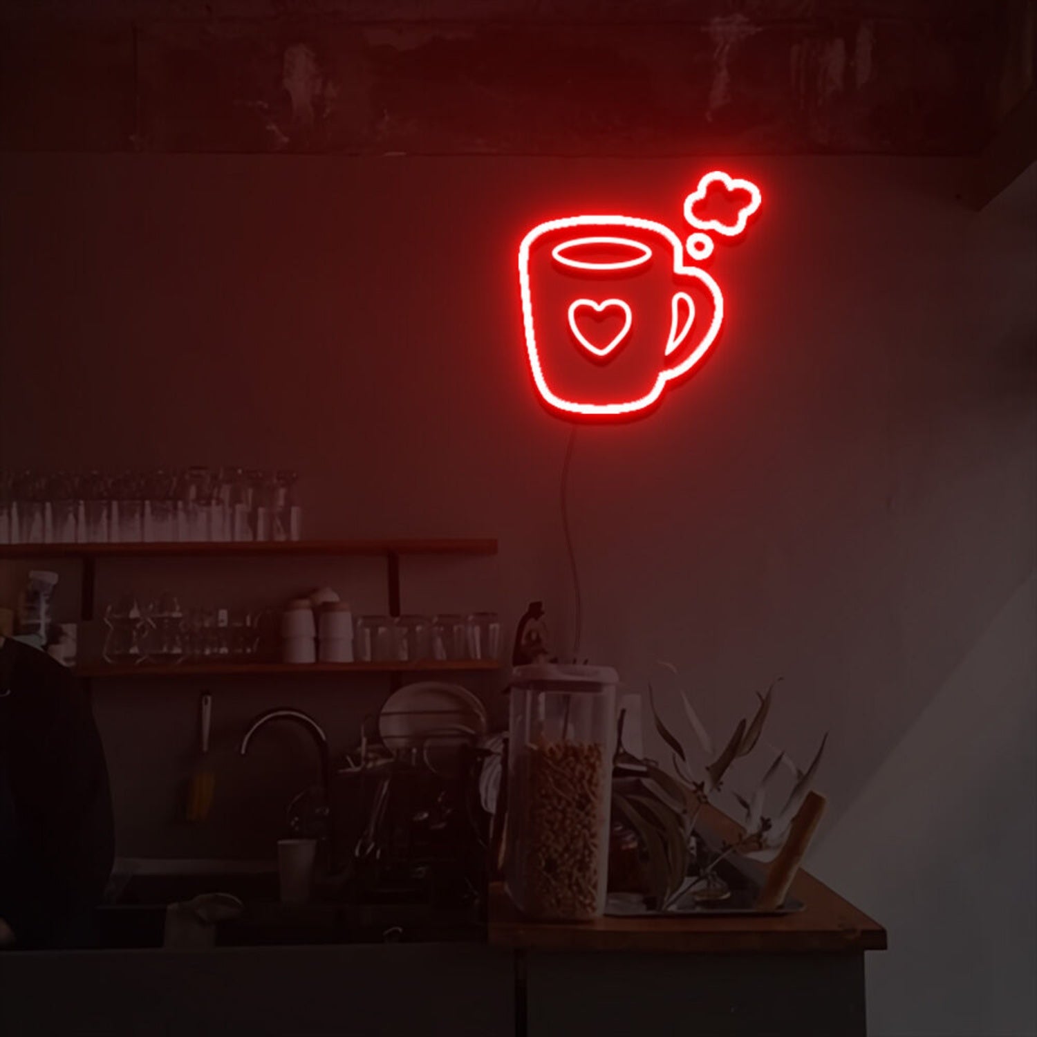 Love Hot Coffee Led Neon Sign Lights For Home Party | Shineneon