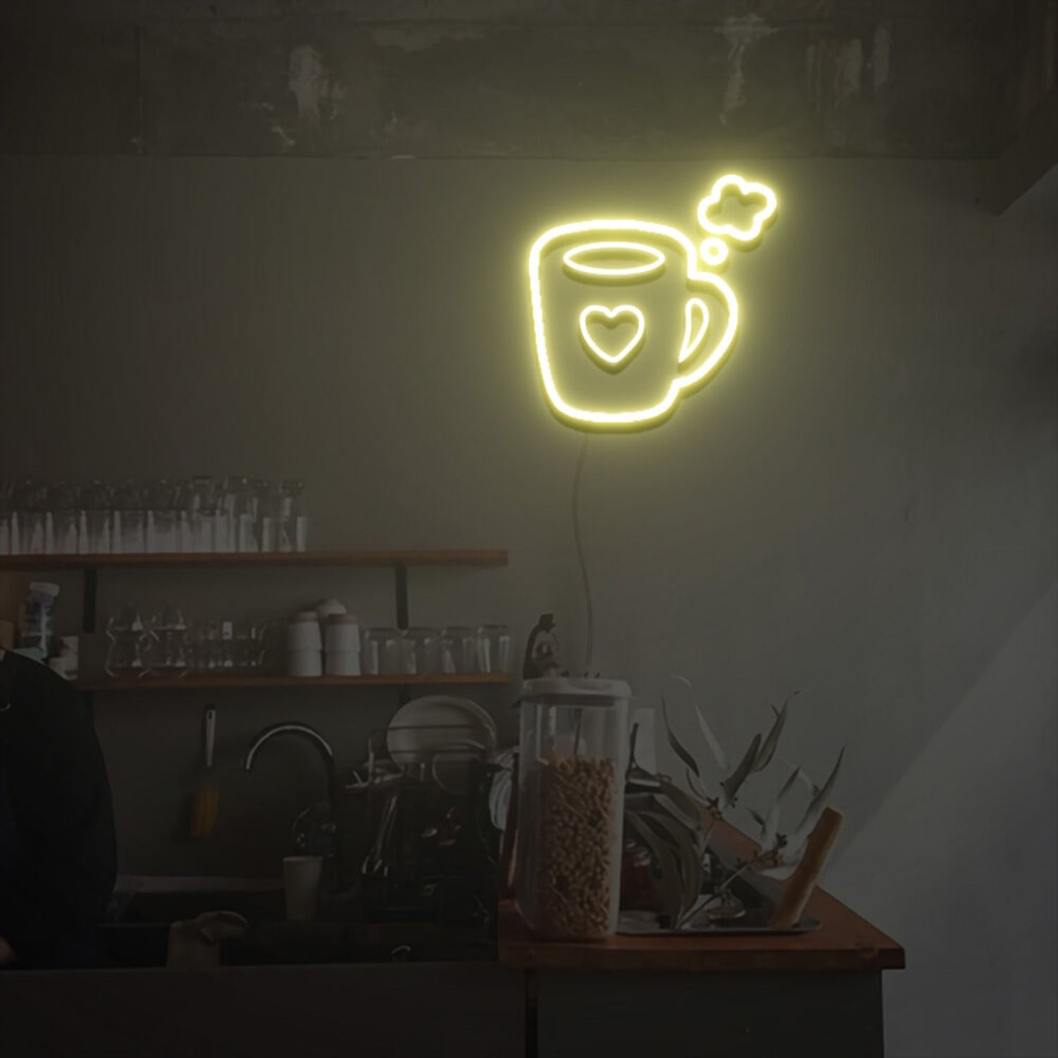 Love Hot Coffee Led Neon Sign Lights For Home Party | Shineneon