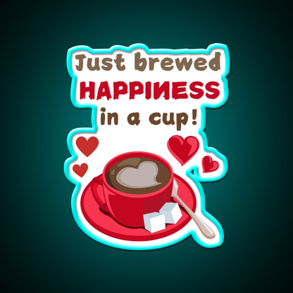 Love In Every Sip Coffee Tshirts Cafe Led Neon Sign Espresso Bar Art Rgb Color