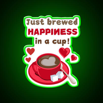 Love In Every Sip Coffee Tshirts Cafe Led Neon Sign Espresso Bar Art Rgb Color