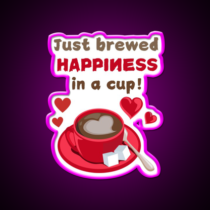 Love In Every Sip Coffee Tshirts Cafe Led Neon Sign Espresso Bar Art Rgb Color