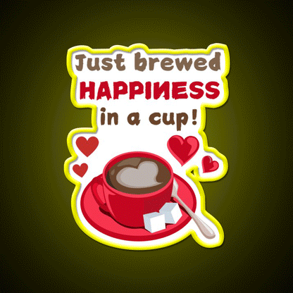 Love In Every Sip Coffee Tshirts Cafe Led Neon Sign Espresso Bar Art Rgb Color