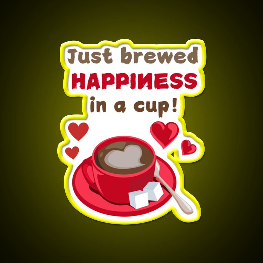 Love In Every Sip Coffee Tshirts Cafe Led Neon Sign Espresso Bar Art Rgb Color