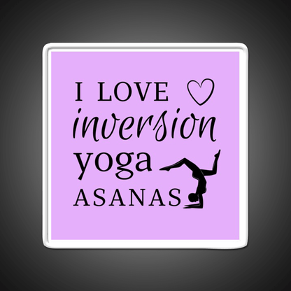 Love Inversion Yoga Asanas Yoga Led Neon Sign For Wellness Space Rgb Color - Shineneon