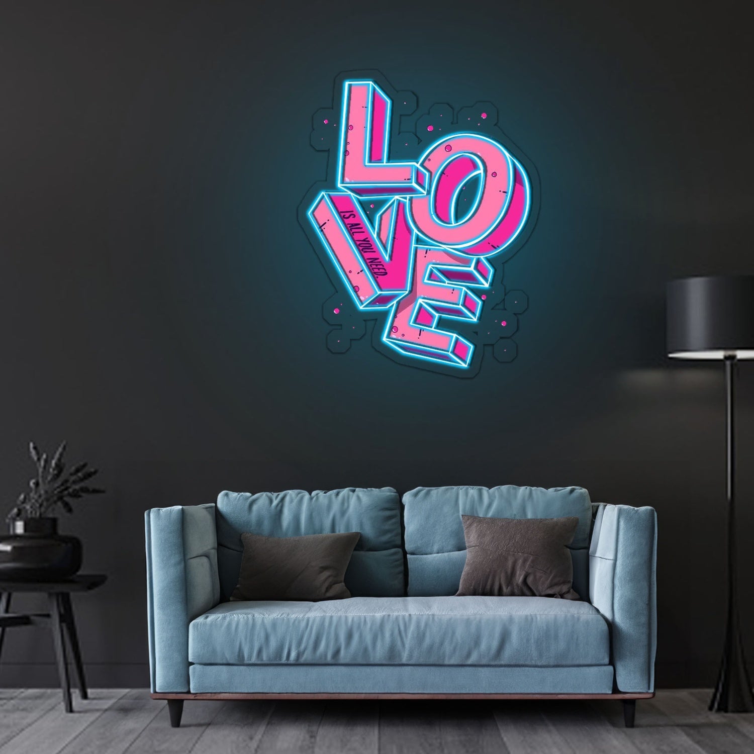Love Is All You Need Neon Sign X Acrylic Artwork | Shineneon
