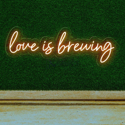 Love Is Brewing Coffee Led Neon Sign | Shineneon