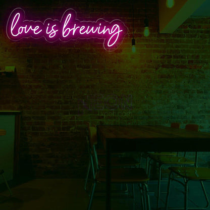 Love Is Brewing Coffee Led Neon Sign | Shineneon