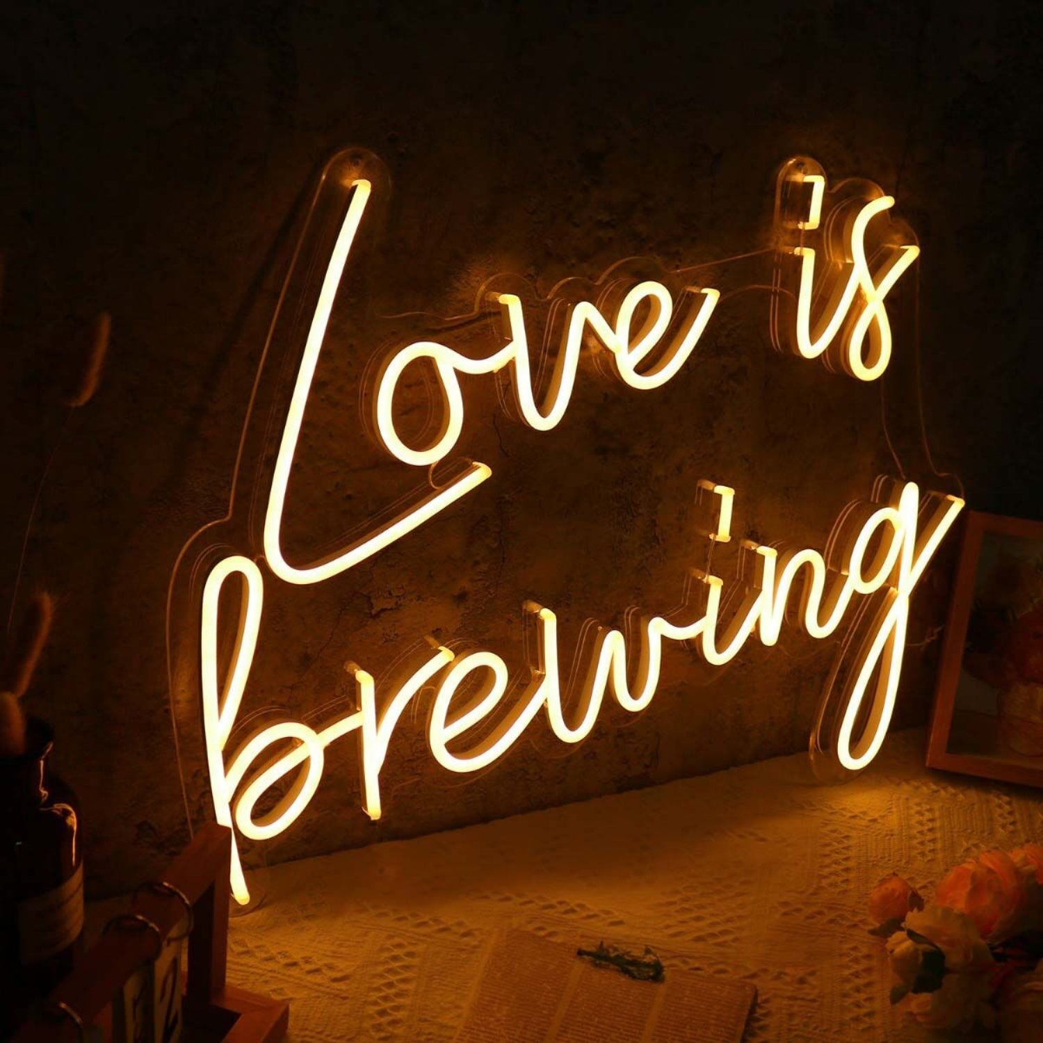 Love Is Brewing Led Neon Sign For Cafes And Coffee Lovers | Shineneon