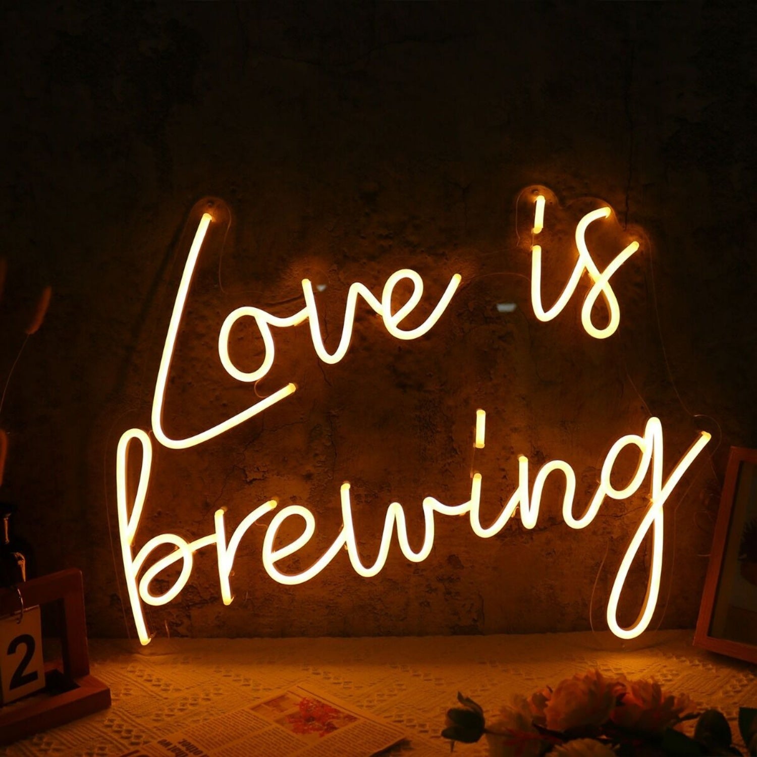 Love Is Brewing Led Neon Sign For Cafes And Coffee Lovers | Shineneon