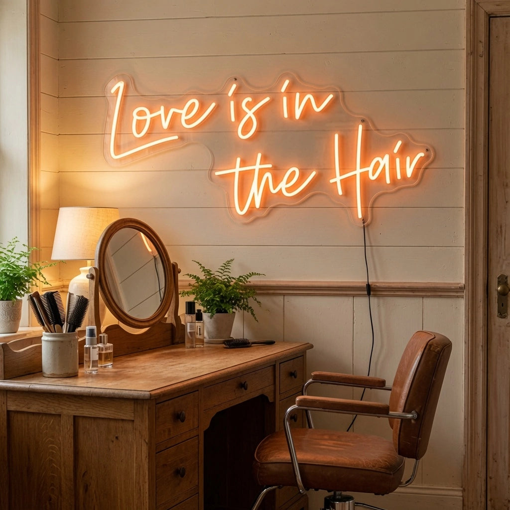 Love Is Cafe Wall Art LED Neon Sign - 03 Real Lifestyle Scene